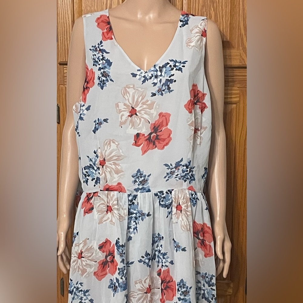 BB Dakota Women's Plus Size Fit & Flare Sleeveless Chiffon Dress - Picture 5 of 5